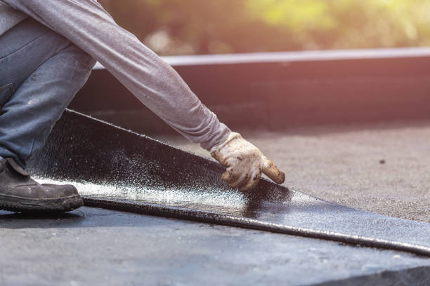 Professional Waterproofing technician working in Gypsum, OH
